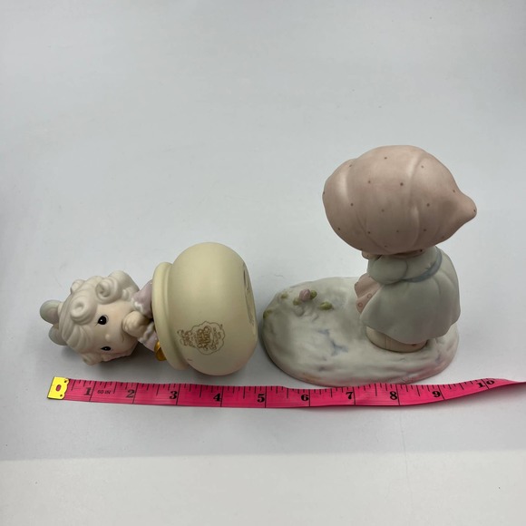 Precious Moments Vintage Ensesco End Of My Rainbow & February Birthday Figurine - Picture 9 of 10